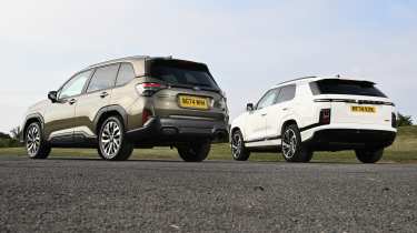 Subaru Forester and KGM Actyon - rear static